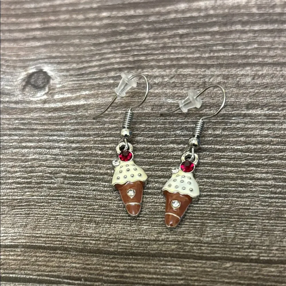 Ice Cream Cone‎ Earrings